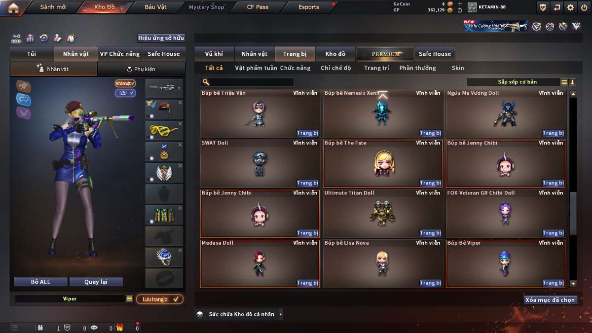 shop acc cf uy tin gia re